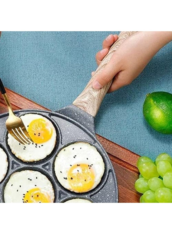 شواية متعددة الوظائف 7 في 1 – مقلاة جرانيت غير لاصقة للقطايف، البيض، البان كيك والمزيد، توزيع مثالي للحرارة، طلاء جرانيت متين (قطعتين) - Image 2