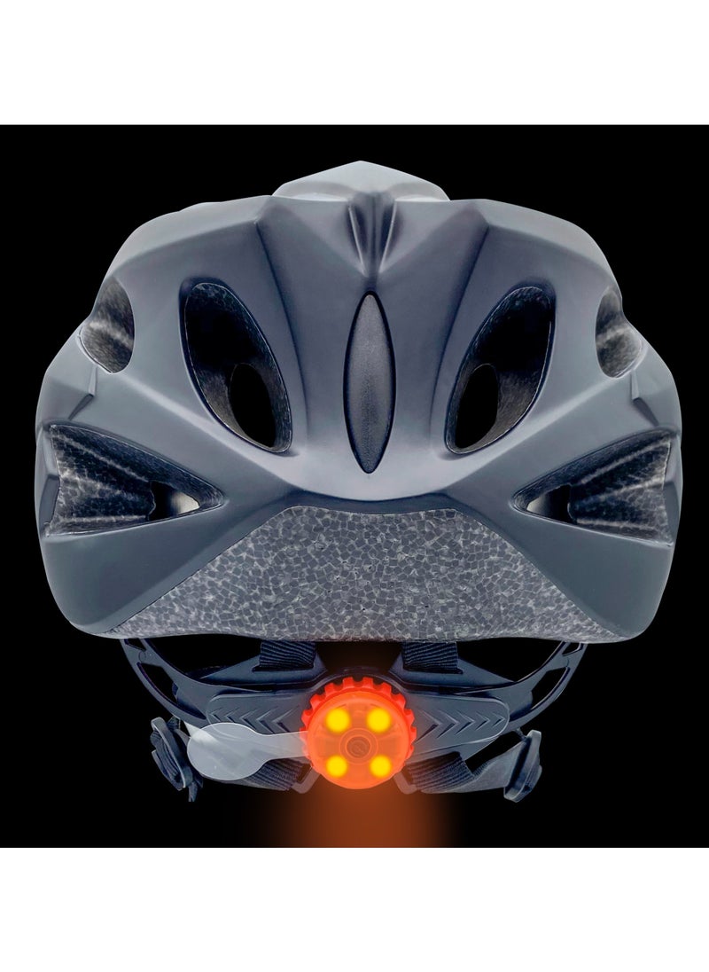 FSPEED - Specialized Bike Helmet With 3 Different Lighting Modes Led Rear Light And Detachable Sun Visor Ce Certificated Mountain Bike Helmet Men Women And Children For Unisex-Adult Large Size Balck - Image 1