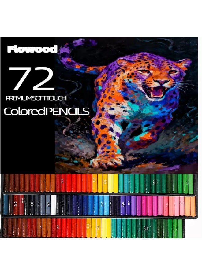 72 Colors Oil-Based Colored Pencil Set in Box, Art Kit for Coloring, Shading & Painting - Image 1