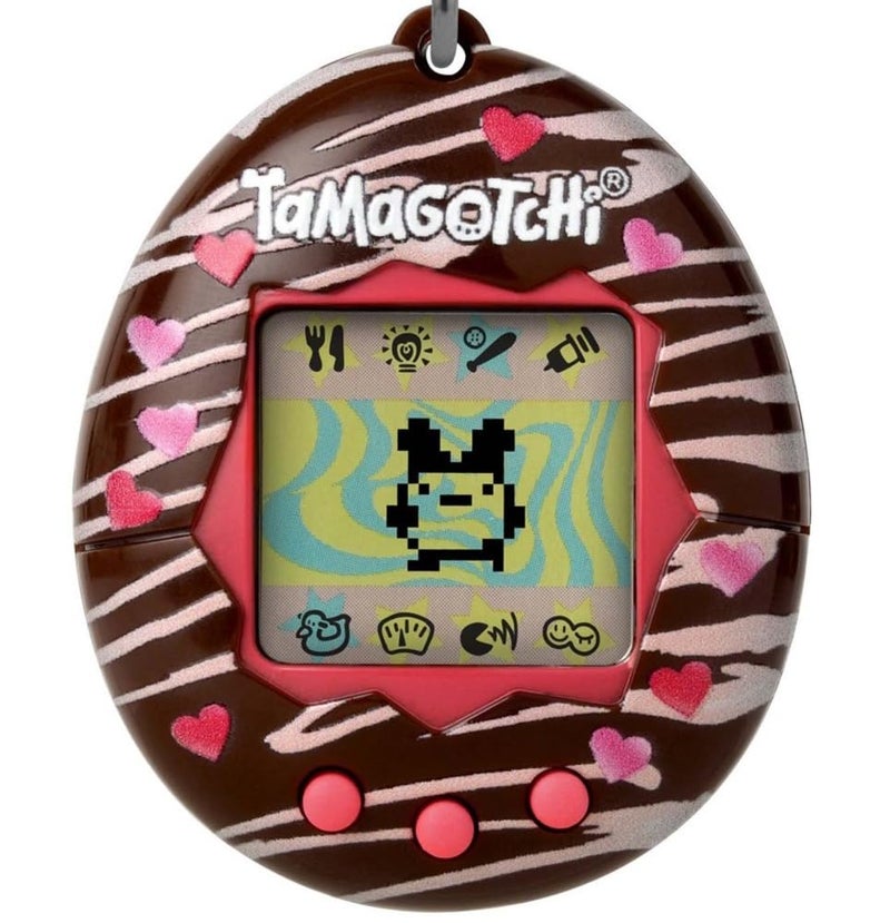 Tamagotchi Bandai Original Chocolate Shell | Original Cyber Pet 90s Adults And Kids Toy With Chain | Retro Virtual Pets Are Great Boys And Girls Toys Or Gifts For Ages 8+ - Image 1