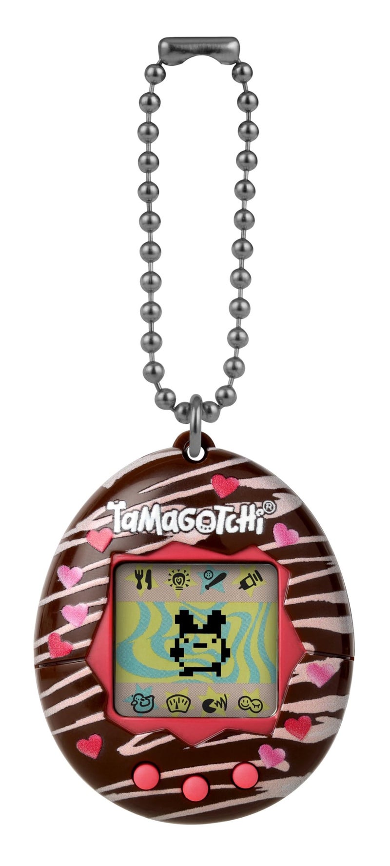 Tamagotchi Bandai Original Chocolate Shell | Original Cyber Pet 90s Adults And Kids Toy With Chain | Retro Virtual Pets Are Great Boys And Girls Toys Or Gifts For Ages 8+ - Image 2