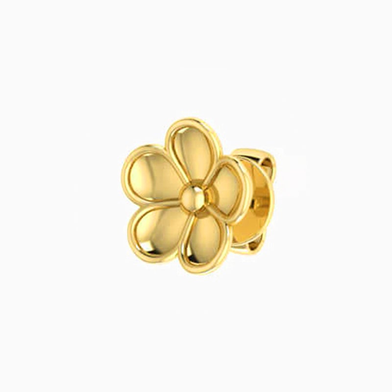 Miss L' by L'azurde Flower Stud Earrings in 18K Gold - Image 4