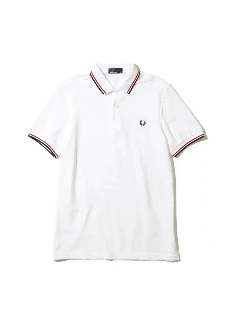 Essential logo printed Polo shirt with red and white border - pzsku/Z65FE8FECACFB2087010FZ/45/_/1732351213/ed740700-e04a-4335-b040-f460fe37cf57