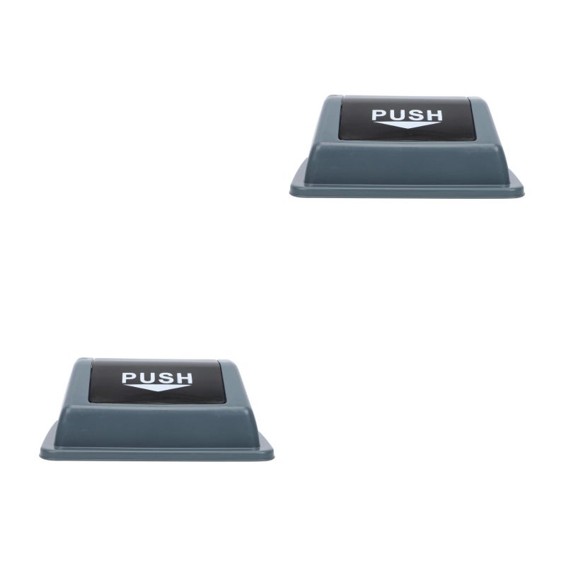 📦 غطاء بديل لسلة المهملات للاستخدام المنزلي رمادي اللون مستطيل مضاد للروائح - Image 1