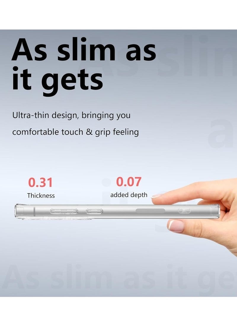 Gravity Samsung Galaxy S24 Ultra Clear Case Cover | Supports Wireless Charging | Shockproof & Anti-Scratch Protection | Ultra-Clear & Slim Design | Durable Full-Body Protection | Lightweight & Transparent Case for Samsung Galaxy S24 Ultra (6.8-Inch) - Image 2