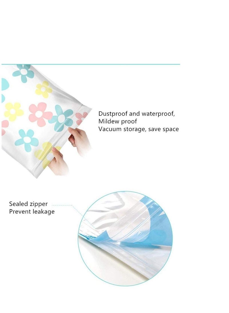 Arabest 11 Piece Clothes Vacuum Bag Clothes Vacuum Storage Bag Vacuum Compression Bag Wardrobe Organiser - Image 2