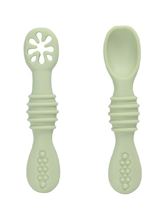 GROIC Baby Silicone Spoons And Fork Cutlery Set - Image 1