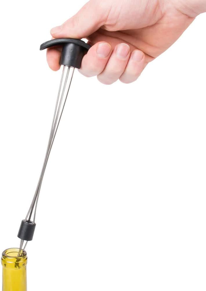 Franmara Cork Retriever 1030 - Stainless Steel Wine Cork Extractor with Black Handle - Image 4