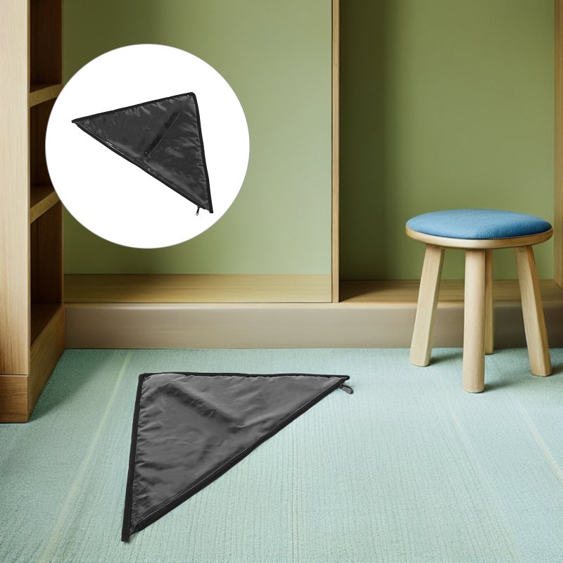 Memorial Flag Display Bag With Zipper: Memorial Day Burial Folded Flags Bags Triangle Holders For Funeral Black - Image 1