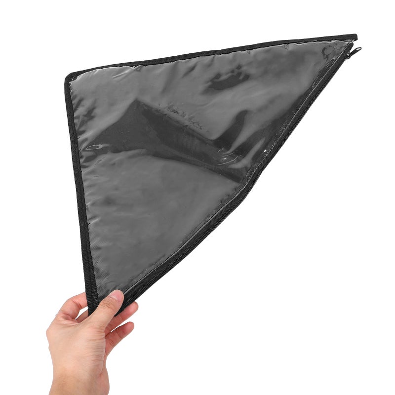 Memorial Flag Display Bag With Zipper: Memorial Day Burial Folded Flags Bags Triangle Holders For Funeral Black - Image 5