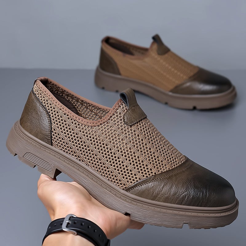 Men'S Shoes Summer Breathable Thin Hollow Mesh Shoes Sandals Casual Mesh Mesh Hole Trendy Shoes Beach Sports Shoes - Image 2