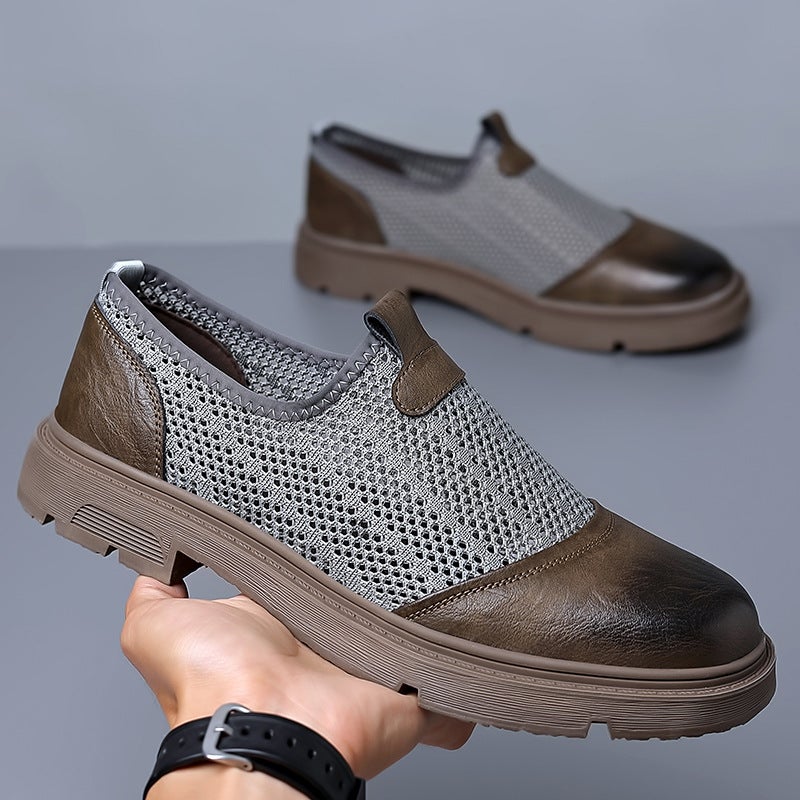 Men'S Shoes Summer Breathable Thin Hollow Mesh Shoes Sandals Casual Mesh Mesh Hole Trendy Shoes Beach Sports Shoes - Image 3