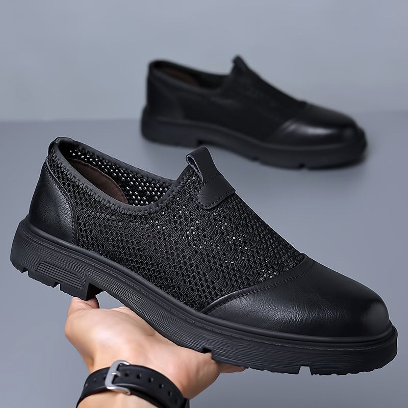 Men'S Shoes Summer Breathable Thin Hollow Mesh Shoes Sandals Casual Mesh Mesh Hole Trendy Shoes Beach Sports Shoes - Image 1