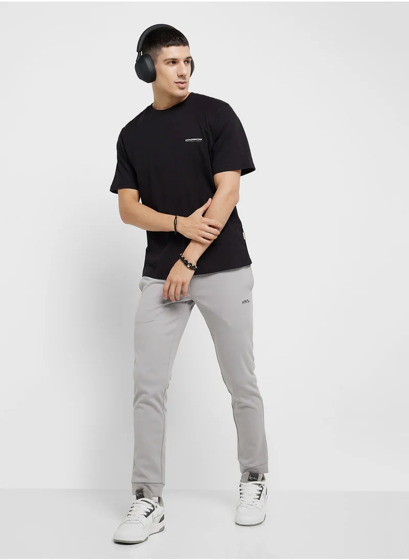 جاك اند جونز Jorportland Logo Crew Neck T-Shirt