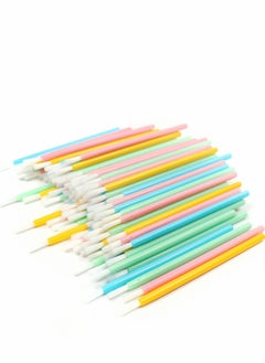 Excefore Lip Brushes, 100 Pcs Disposable Makeup Brush Lipstick Gloss Applicators with Soft Head Cosmetic Wands Mini Paint Brushes  - Image 1