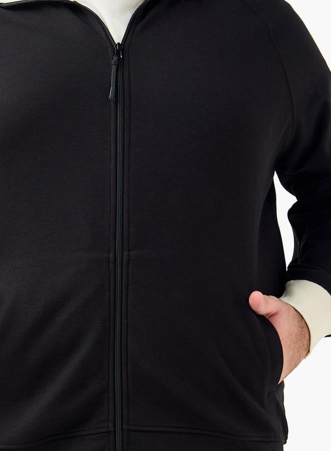 Maxim Men Tape Detail Longline Jacket - Image 4