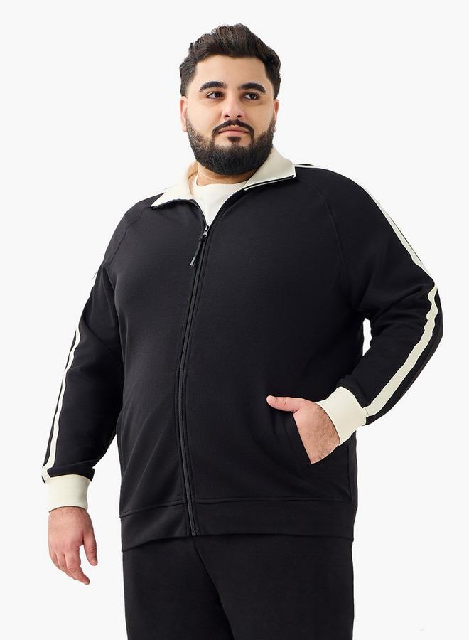 Maxim Men Tape Detail Longline Jacket - Image 5
