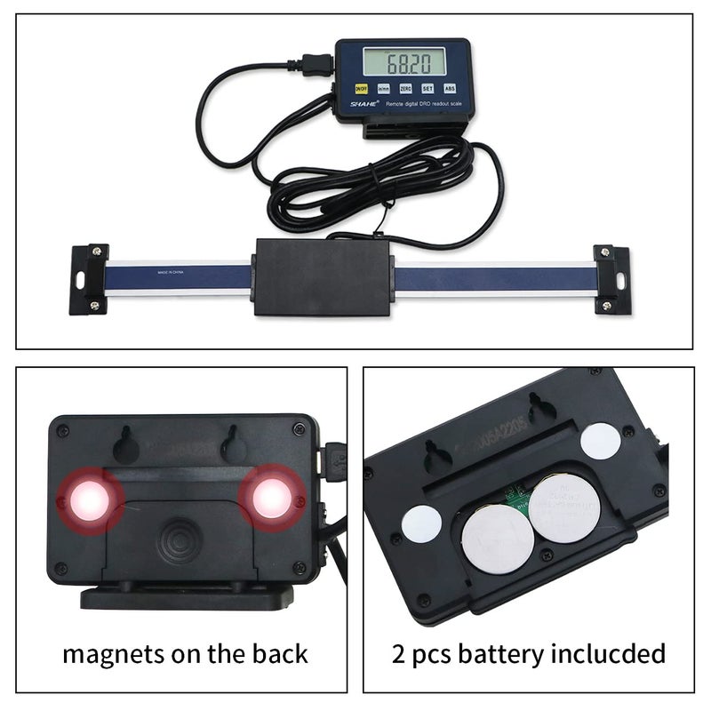 SHAHE 0-200mm/8''Digital Readout Linear Scale, Accurate Digital Remote LCD,for Milling Machine Lathes - Image 4