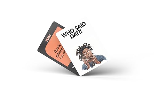 Kinfolk Who Said Dat Game Immerse Yourself in The World of Urban Quotes with 100 Cards Showcasing The Vibrancy of Black Culture. Experience Engaging and Thought-Provoking Party Fun Like Never Before - Image 2