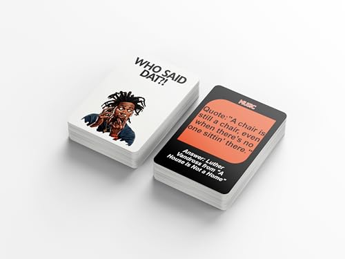 Kinfolk Who Said Dat Game Immerse Yourself in The World of Urban Quotes with 100 Cards Showcasing The Vibrancy of Black Culture. Experience Engaging and Thought-Provoking Party Fun Like Never Before - Image 3