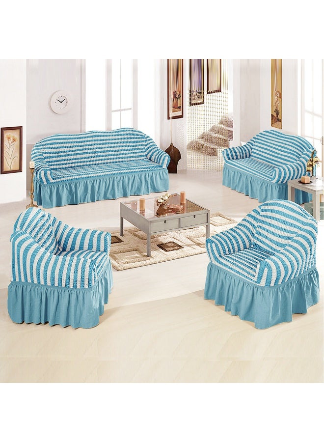 Sofa Cover Set, 4 piece 7 seater（3+2+1+1） Multifunctional Sofa Slipcover, Couch Cover Furniture Protector Cover, Washable High Elastic Durable with Skirt, for Living Room for Bed Room - Image 1