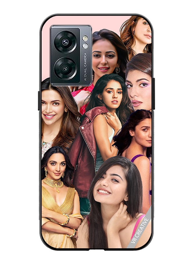 VR CREATIVE Protective Case Cover For Oppo A57 5G Bollywood Actress Design Multicolour - Image 1