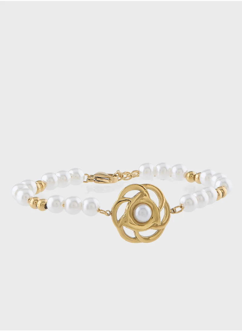 ستورتز 18kGP Vintage Pearl Bracelet