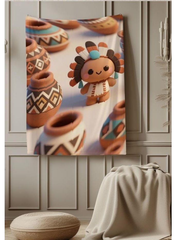 عام بطانية رقيقة من الفانيلا الكرتونية للأطفال أو الطلاب (دافئة ومريحة ومناسبة للنوم والألعاب) 100 سم * 150 سم - 755 - Image 4