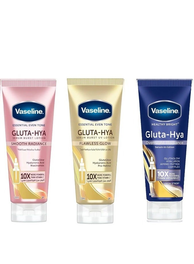 Vaseline Gluta Hya Multi Pack(3in200ml) - Image 1