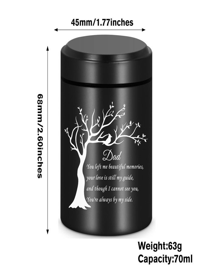 RIPFEVURN Small Urns for Human Ashes 2.75 Inch Mini Tree of Life Cremation Urns for Ashes Adult Female Male Aluminum Keepsake Urns for Ashes Holder for Women Men-Dad - Image 2