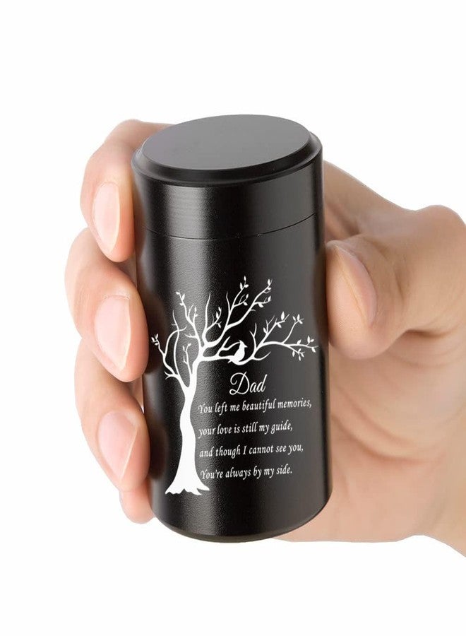 RIPFEVURN Small Urns for Human Ashes 2.75 Inch Mini Tree of Life Cremation Urns for Ashes Adult Female Male Aluminum Keepsake Urns for Ashes Holder for Women Men-Dad - Image 3