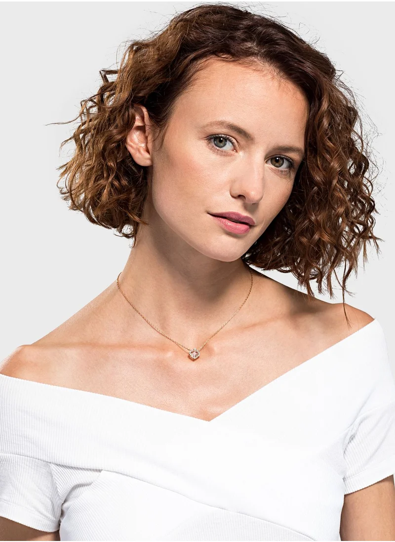 SWAROVSKI Sparkling Disc Pendant Necklace
