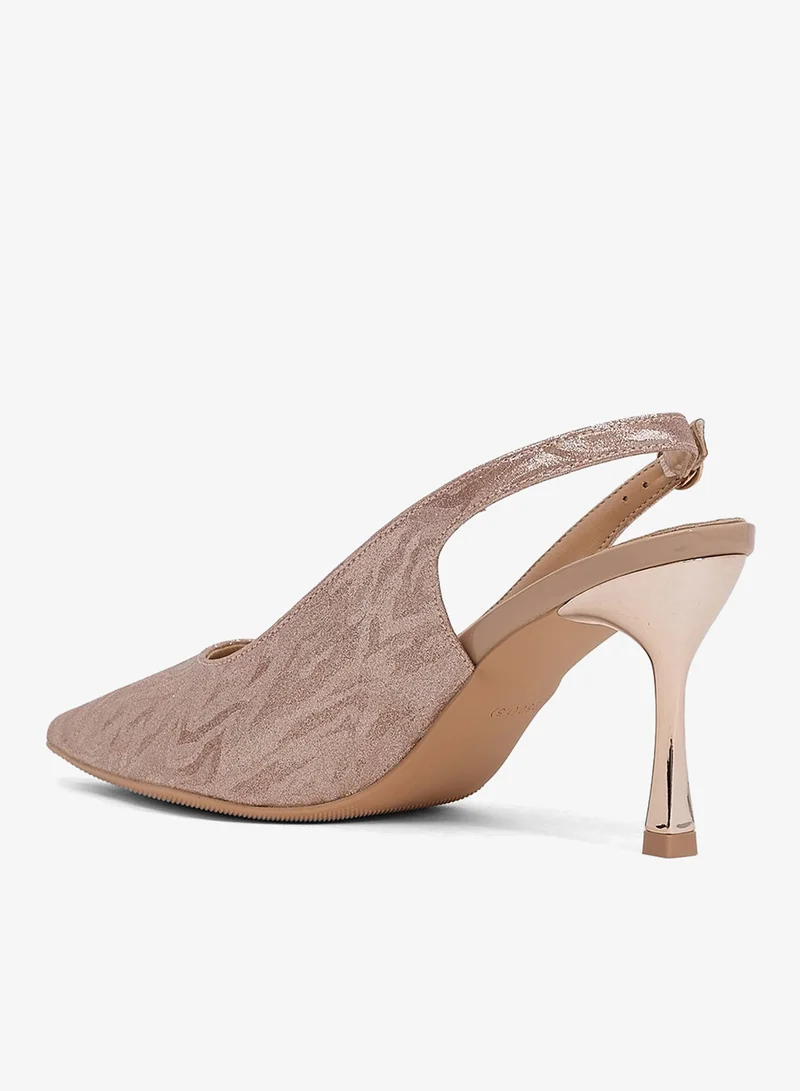 Khizana Ivory High Heeled Sling Back Pump for Women | Best Price UAE