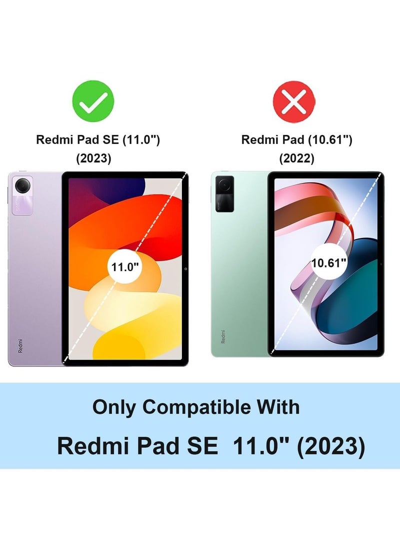 VKL حافظة لجهاز Xiaomi Redmi Pad SE 11'' 2023، حافظة جلدية PU رفيعة للغاية قابلة للطي مع غطاء السكون/التنشيط التلقائي لجهاز Xiaomi Redmi Pad SE (رمادي)  - Image 2