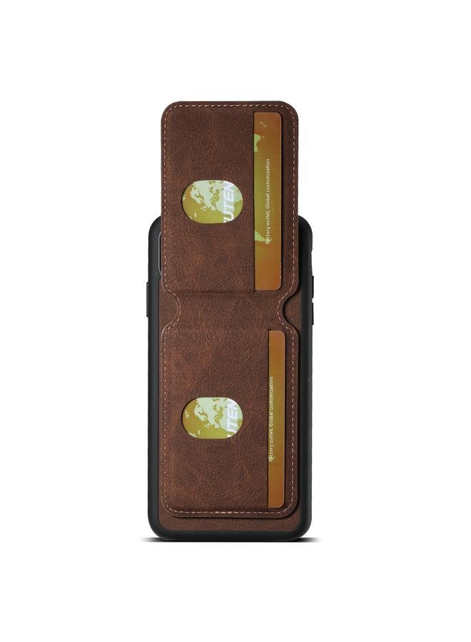 Suteni Case For iPhone XS Max H02 Litchi Leather Card Wallet Stand Back Phone Case - Image 3