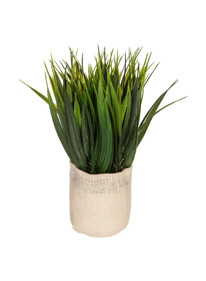 atmosphera Factory Easy Maintenance Realistic Looking Decorative Artificial Plant with Pot Green and Beige 25 cm 155629