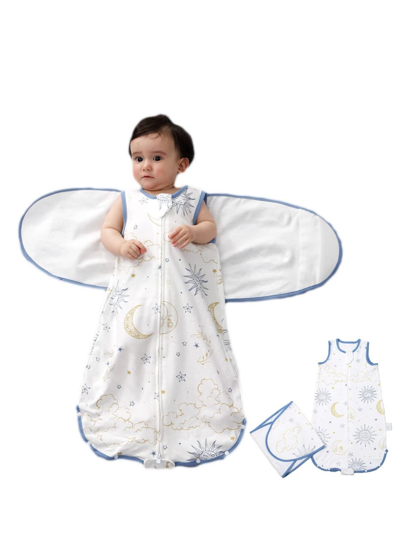 Y&D Baby Sleep Sack 6-12months,Baby in Comfort with Adjustable Swaddle Sleepsack ,Easy Transitional Wearable Blanket for Boys and Girls - Image 1