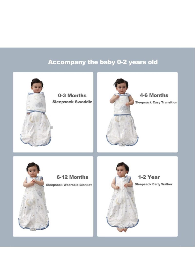 Y&D Baby Sleep Sack 6-12months,Baby in Comfort with Adjustable Swaddle Sleepsack ,Easy Transitional Wearable Blanket for Boys and Girls - Image 4