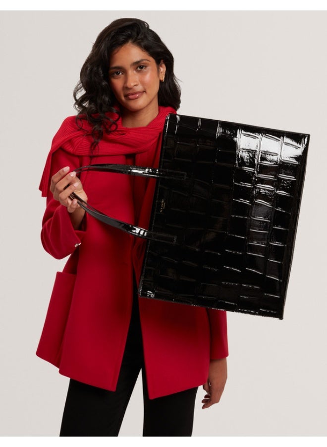 Ted Baker Croc Effect Extra Large Icon Bag - Image 2