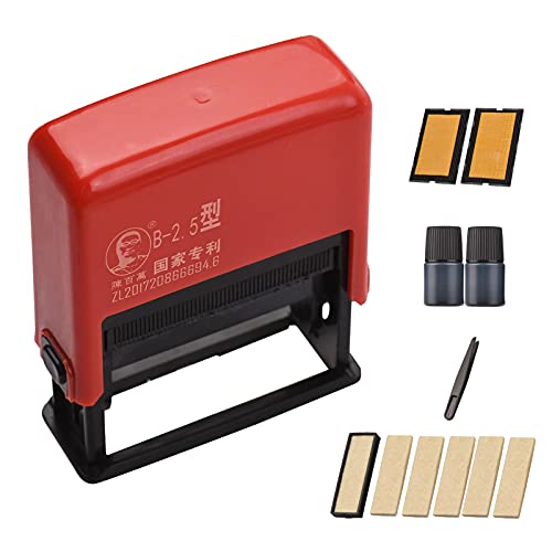 HUIOP Date Stamper,Portable Handheld Coding Machine Manual Date Stamp Printer Ink Date Printing for Food Plastic Bag Bottle Metal Cans Paper Production Expiry Date Print - Image 1