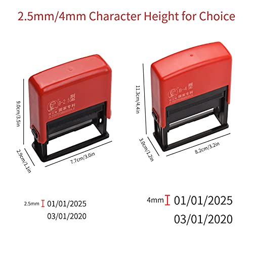 HUIOP Date Stamper,Portable Handheld Coding Machine Manual Date Stamp Printer Ink Date Printing for Food Plastic Bag Bottle Metal Cans Paper Production Expiry Date Print - Image 5