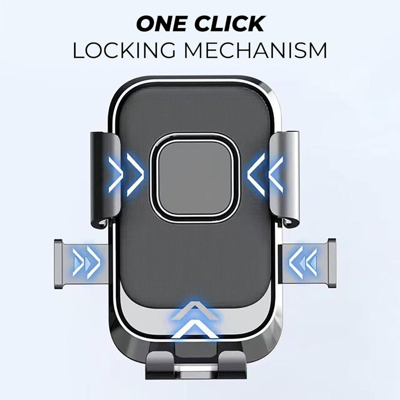 SKYCELL Mobile Holder for Scooty, Scooter & Activa - Universal Bike Mobile Stand Holder for Scooty, Scooter, Activa & More Black - Image 2