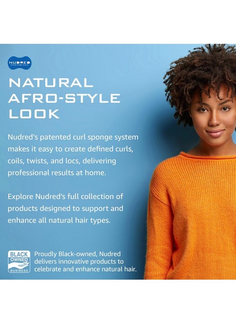 Hair Twisting Brush For Black Men And Women, Barber Tool For Afro Style Dreads, Coils & Twists, Large Hole Curl Sponge Brush (Red)
