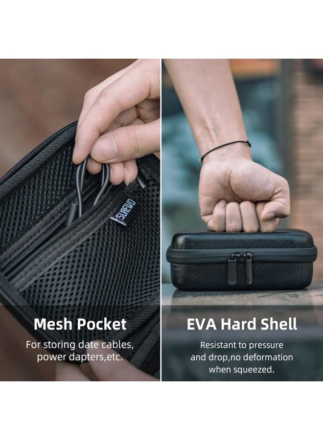 SUREWO Osmo Pocket 3 Mini Case, Portable PU Storage Protective Bag for DJI Osmo Pocket 3 Standard kit and DJI Osmo Pocket 3 Power Expansion Combo Accessories - Image 5