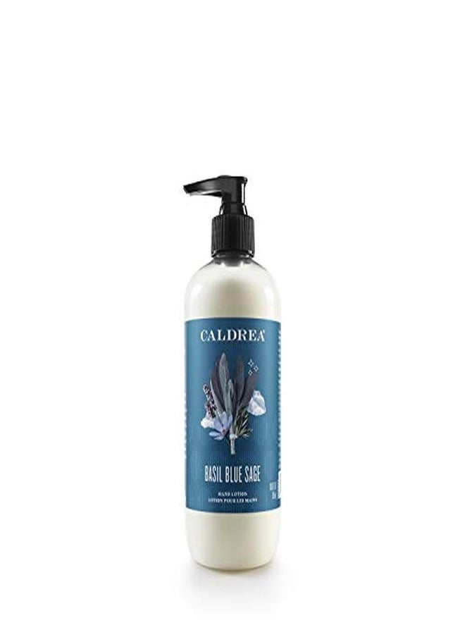 Caldrea - Hand Lotion, For Dry Hands, Made With Shea Butter, Aloe Vera, And Glycerin And Other Thoughtfully Chosen Ingredients, Basil Blue Sage Scent, 10.8 Oz (Packaging May Vary) - Image 1