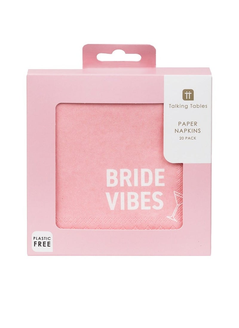 Talking Tables Bride Vibes Napkins  - Image 4