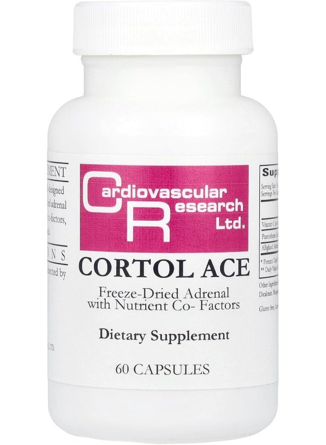 Cardiovascular Research Cortol Ace, White, 60 Count - Image 1