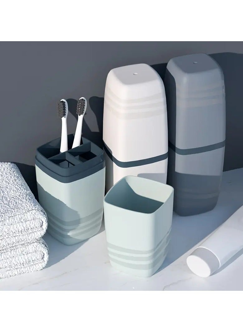 Portable Travel Toothbrush Cup, Wash Cup, Household Bathroom Storage Box, Tooth Tank, Mouthwash Cup, Travel Toothbrush Case