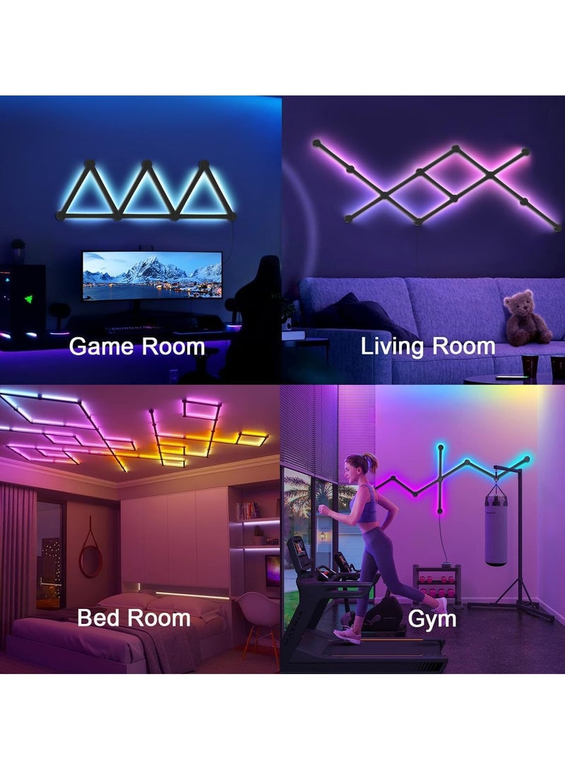 Loquat 9 Lines LED Smart Glide Light WiFi RGB LED Wall Light for Gaming Room with Music Sync - Image 5