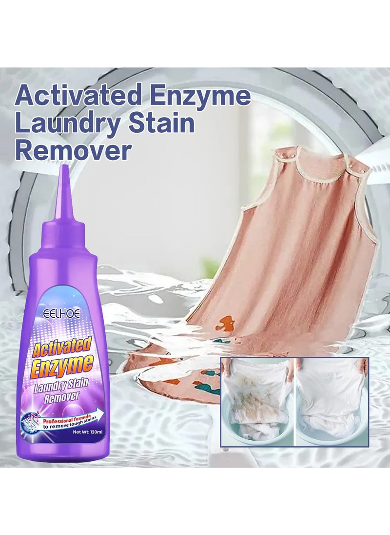 EELHOE Active Enzyme Detergent Clothes Stubborn Stain Cleaner Clothes Grease Detergent White Shirt Special Detergent  - Image 2